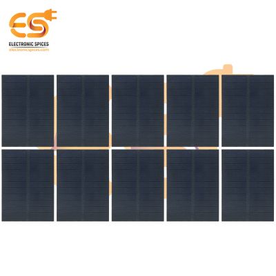 84mm x61mm 6V 100mAh Rectangle Shaped Polycrystalline Mini Epoxy Solar Panels Pack of 10